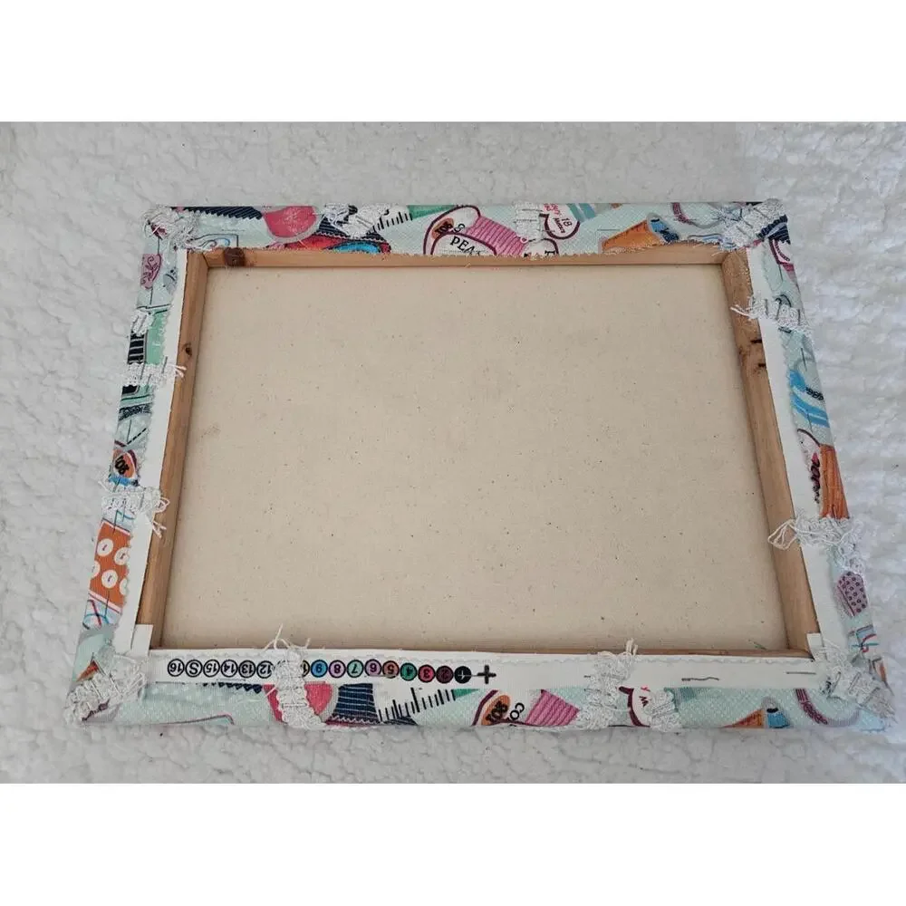 Handmade Craft Room Canvas For Hanging Photos Bows Multicolor 14.25